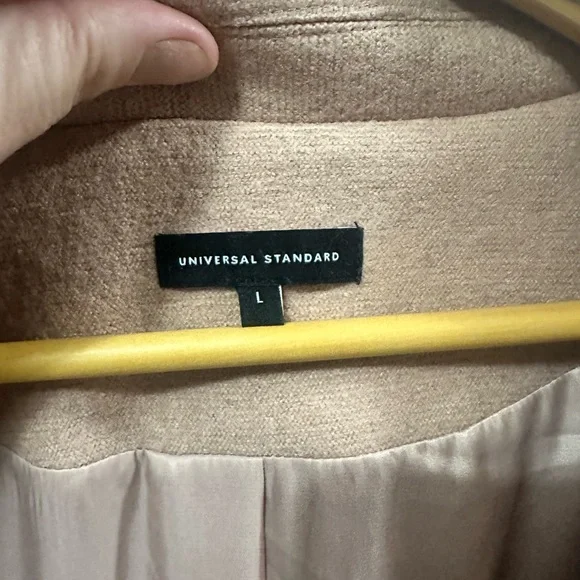 Universal Standard Wool Blend Double Face Long Coat Sz L - Picture 3 of 4